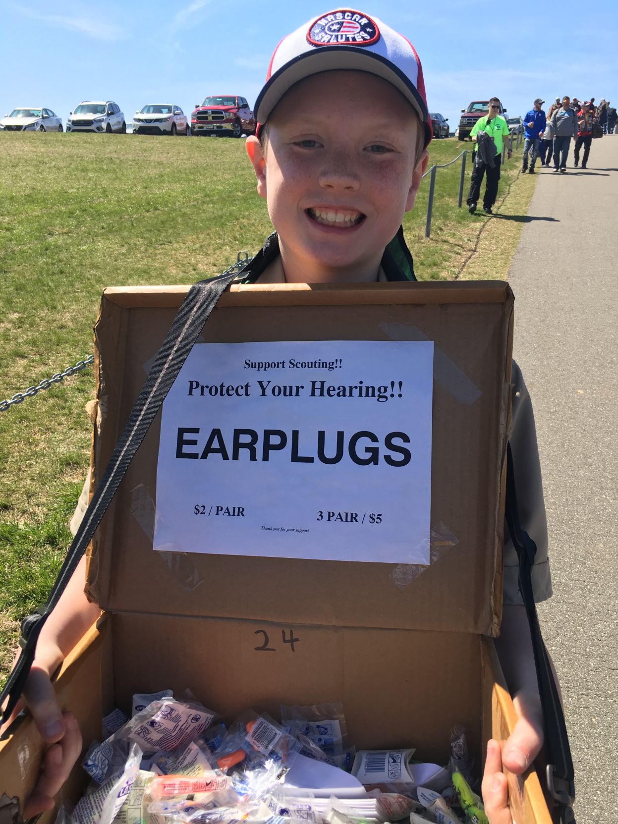 STP 500 Boy scout earplug.JPG